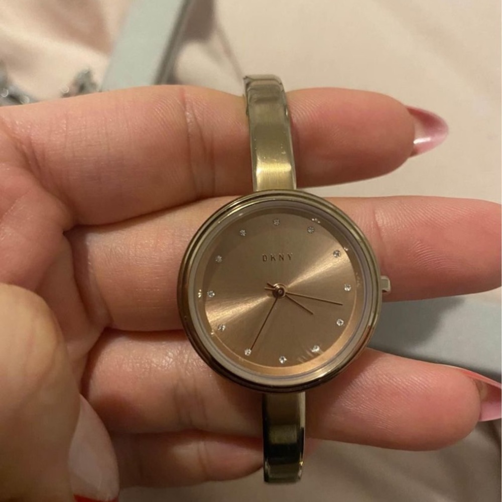 Dkny rose gold watch used excellent condition